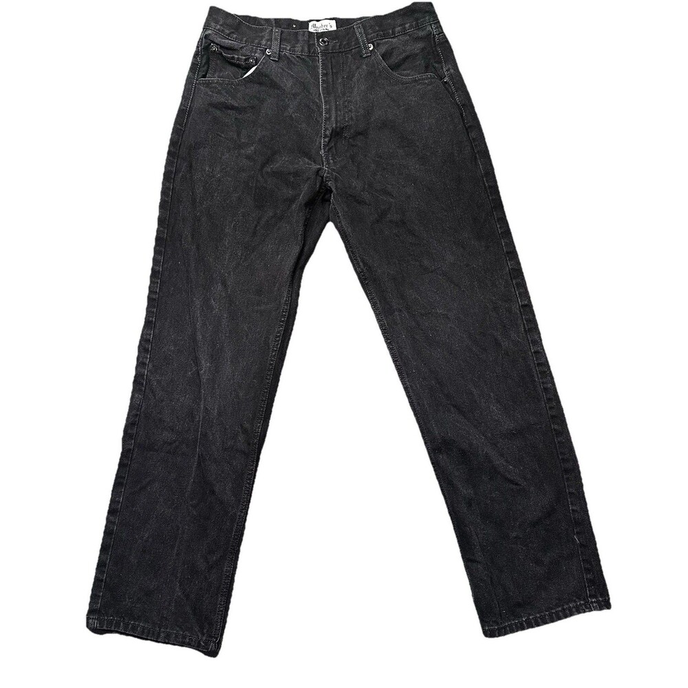 Members Property Mens 34x34 Jeans Black Straight Leg Classic Fit 5 Pocket EUC